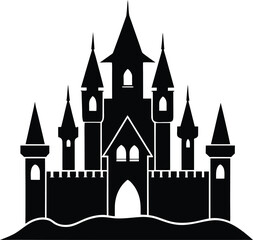 Fototapeta premium castle on white background.eps