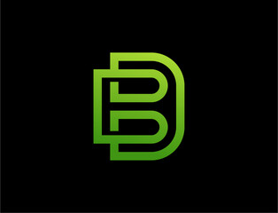Green letter b logo
