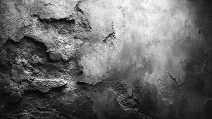 Old damaged concrete wall showing underlying brickwork in daylight for abstract backdrop texture, great for grunge or gritty texture