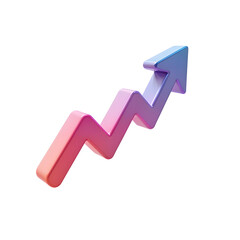 Modern Up Arrow Symbolizing Business Surge