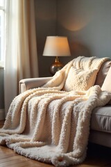 Luxurious Soft Blanket for Cozy Nights Snuggle Up on the Couch and Enjoy Peaceful Sleep in Warmth and Comfort
