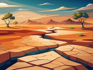 desert landscape in the desert