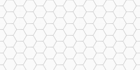 Seamless honeycomb hexagon pattern: a geometric vector illustration with a black tile mesh texture