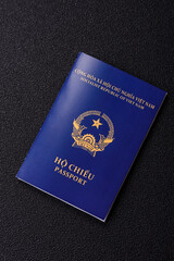 Vietnam passport for travelling, flying and doing business. Vietnamese document