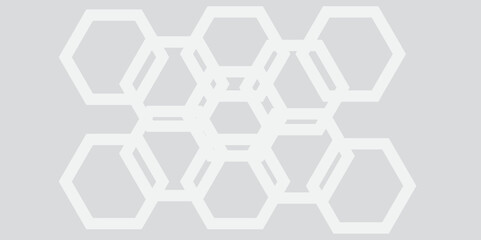 Abstract geometric background with a seamless blue hexagon pattern and 3D digital honeycomb structure