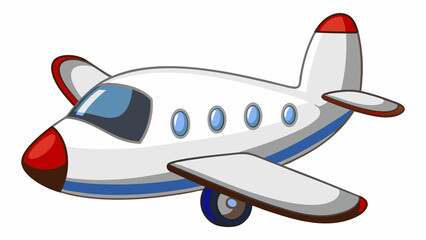  illustration of airplane on white background