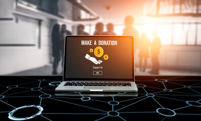 Online donation platform offer modish money sending system for people to transfer on the internet