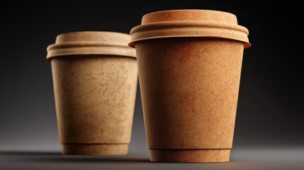 Paper espresso cup, beverage packaging design