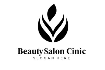 Elegant organic shape is perfect for spa branding, wellness center mark, or natural product emblem needing an abstract design.