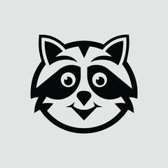 Friendly Raccoon Mascot Character Design