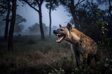 Obraz premium Hyena inforest 