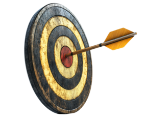 Target practice demonstration training ground action scene focused environment isolated on transparent background