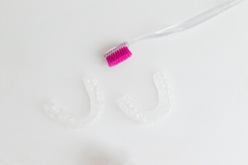 Modern Oral Care Essentials on White Background