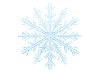 snowflake isolated on white background PNG , AI GENERATED