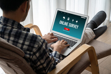 Online survey form for modish digital information collection on the internet network