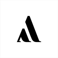Abstract initial letter A logo design. Icon for luxury, elegant and simple business Vector
