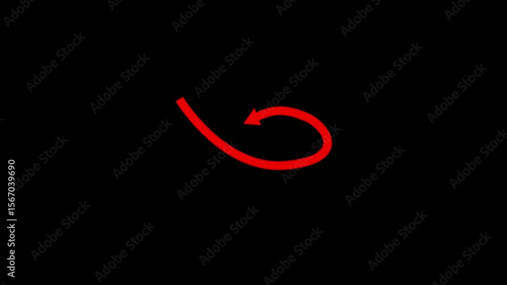 Poster doodle arrow sign animated with transparent background .arrows animation on transparent background, 