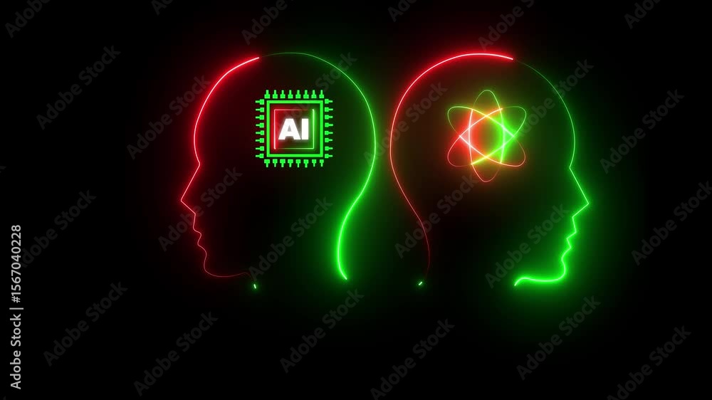 Aufkleber ai artificial intelligence machine learning concept . innovation technology, cloud computing, futuri