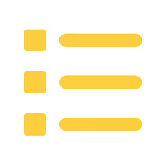 Yellow Checkbox with Right Tick &ndash; Transparent PNG Checklist Icon for UI and Web Design

