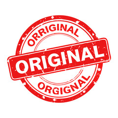 Original stamp vector graphic for authentic product verification and branding use