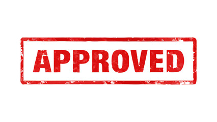 Approved stamp vector graphic for business approval and acceptance confirmation