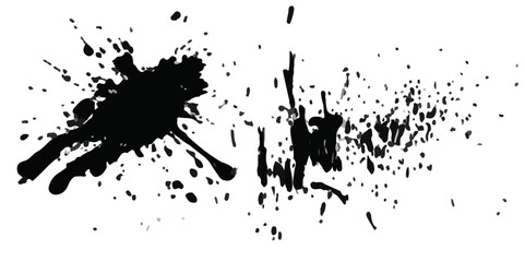 ink blots and splats. detailed ink splats Hyperrealistic Highly Detailed Isolated On Transparent Background	