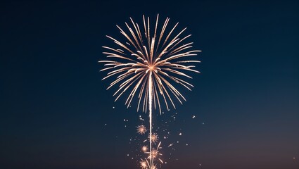 fireworks in the night sky