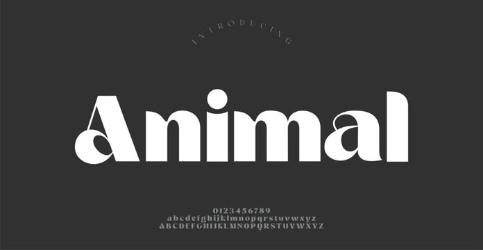 Animal alphabet small letter a to z logo design