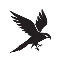 Obraz premium Falcon In Hunting Dive Position