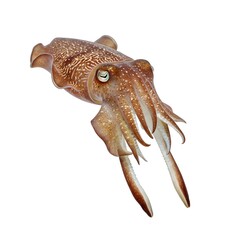 A captivating portrait of a cuttlefish, showcasing its intricate patterns and unique features. A stunning view that highlights the wonders of marine life.