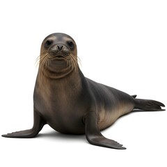 A photorealistic image showcases a captivating seal with an inviting expression. It’s a portrait, perfect for evoking a feeling of connection with the marine world.