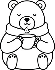 christmas coloring pages, illustration, for kids. winter coloring pages