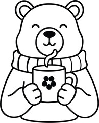 christmas coloring pages, illustration, for kids. winter coloring pages