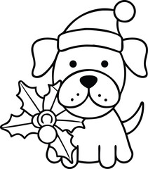 christmas coloring pages, illustration, for kids. winter coloring pages