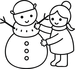christmas coloring pages, illustration, for kids. winter coloring pages