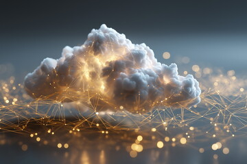 Dynamic cloud formation abstract environment visual art light and shadow play surreal concept