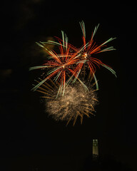 4th of July Fireworks over San Francisco, California 