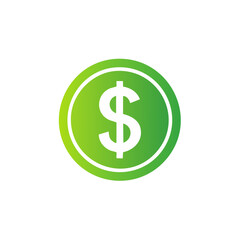 Obraz premium Dollar Sign Icon Isolated on a Transparent Background 