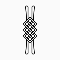 Fototapeta premium Elegant Decorative Knot Design for Creative Projects, Graphic Design, Artistic Crafts, Educational Resources, and Online Tutorials 