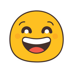 Fototapeta premium Happy PNG Vector – Cheerful Text Graphic with Transparent Background for Cards, Posters, and Digital Design