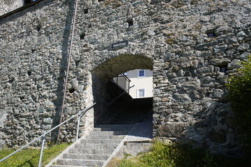 Fototapeta premium Radstadt's city wall is a remnant of the Middle Ages and was fortified in the 13th century. Austria.