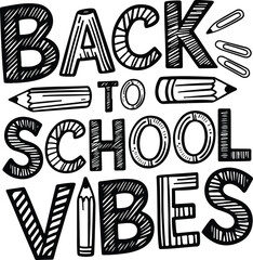 A simple typography of Back To School.