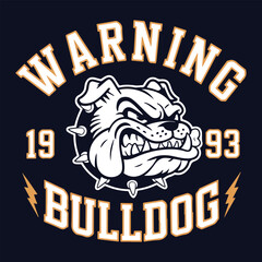 A simple typography of Waring Bulldog. 