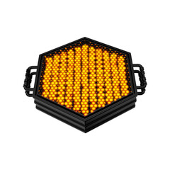 Yellow LED Panel Premium 3D Rendered