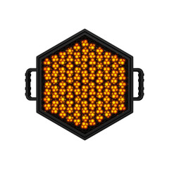 Yellow LED Panel Premium 3D Rendered