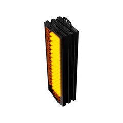 Yellow LED Panel Premium 3D Rendered