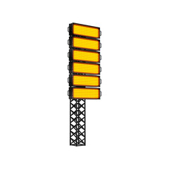 Yellow LED Panel Premium 3D Rendered