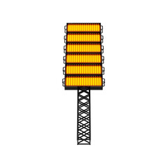 Yellow LED Panel Premium 3D Rendered