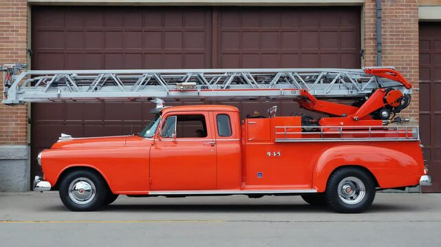 Vintage fire truck.