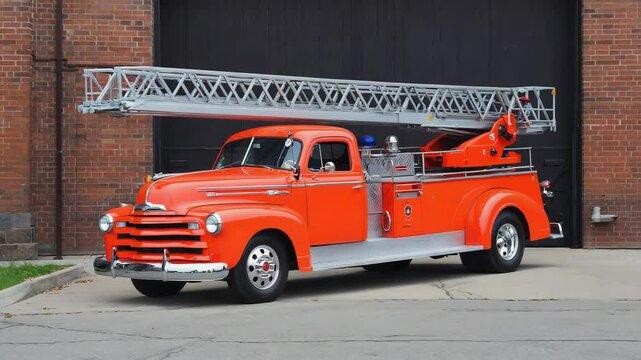 Vintage fire truck.